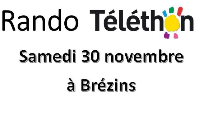 Rando Téléthon à Brézins